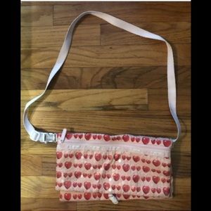 vintage lesportsac Pouch Bag Belt Cross Body Purse